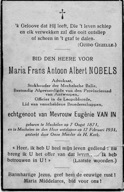 Marie Francois Antoine Albert Nobels