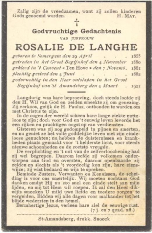 Rosalie De Langhe