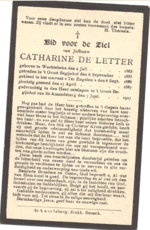 Marie Catharine De Letter