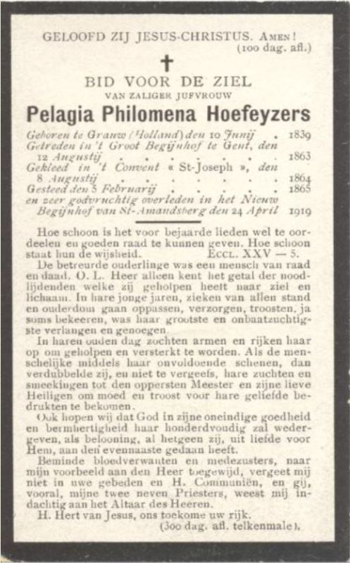 Pelagia Philomena Hoefeyzers