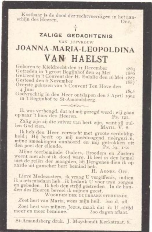 Joanna Maria Leopoldina Van Haelst