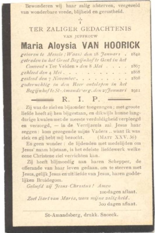Maria Aloysia Van Hoorick