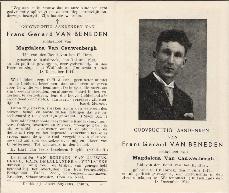Frans Gerard Van Beneden