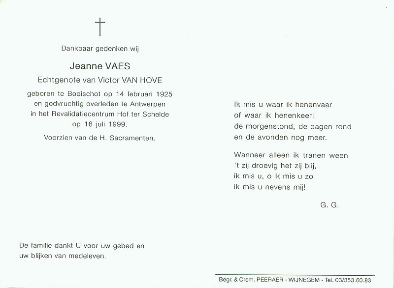 Jeanne Vaes