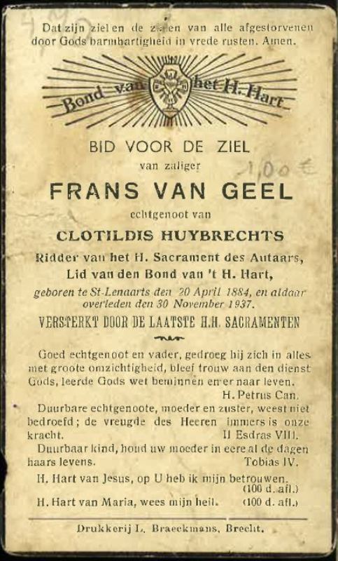 Franciscus Jacobus Van Geel