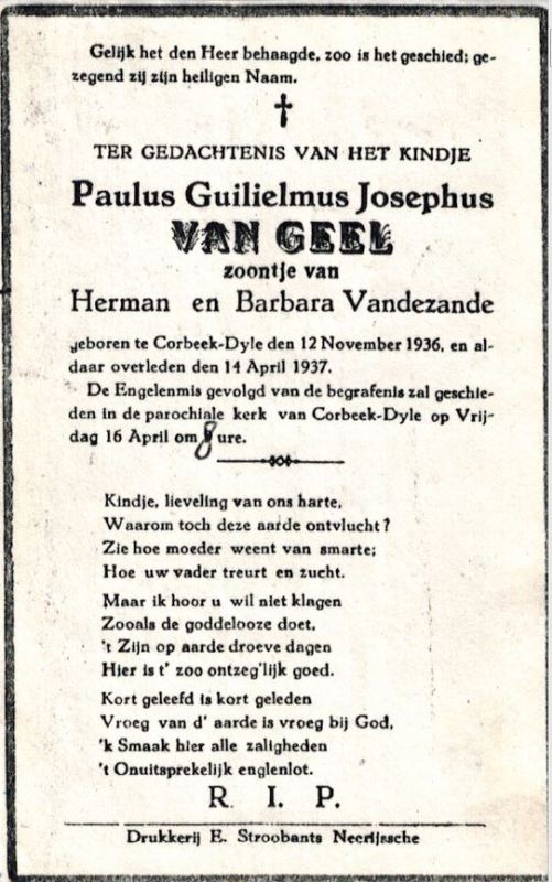 Paulus Guilielmus Josephus Van Geel