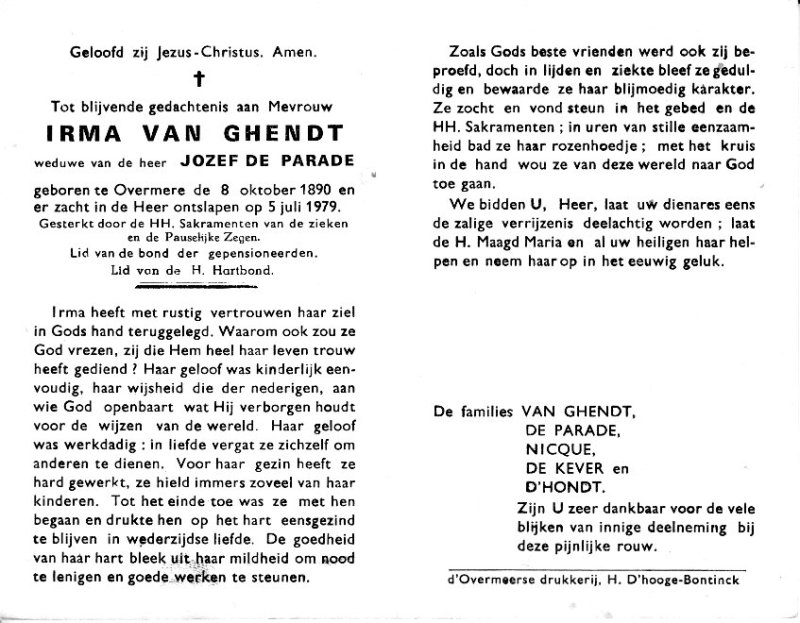 Irma Van Ghendt