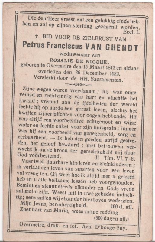 Pieter Francies Van Ghendt