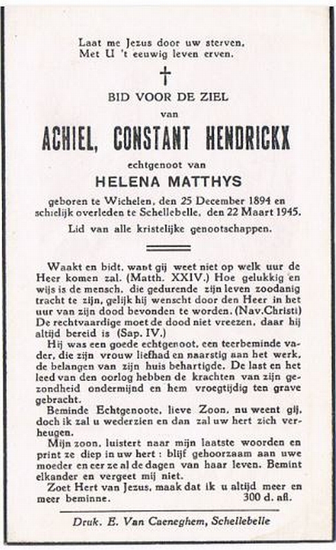 Achillus Constantinus Hendrickx