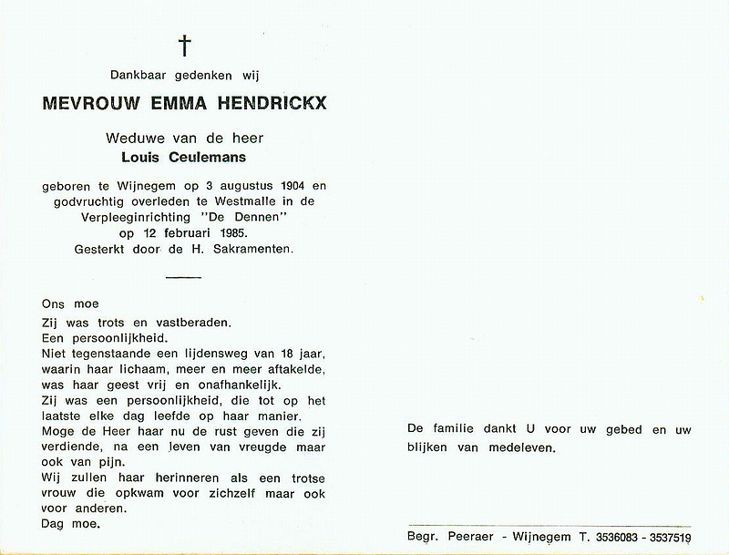 Emma Lucia Hendrickx