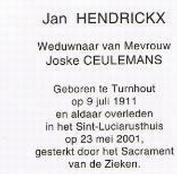 Jan Hendrickx