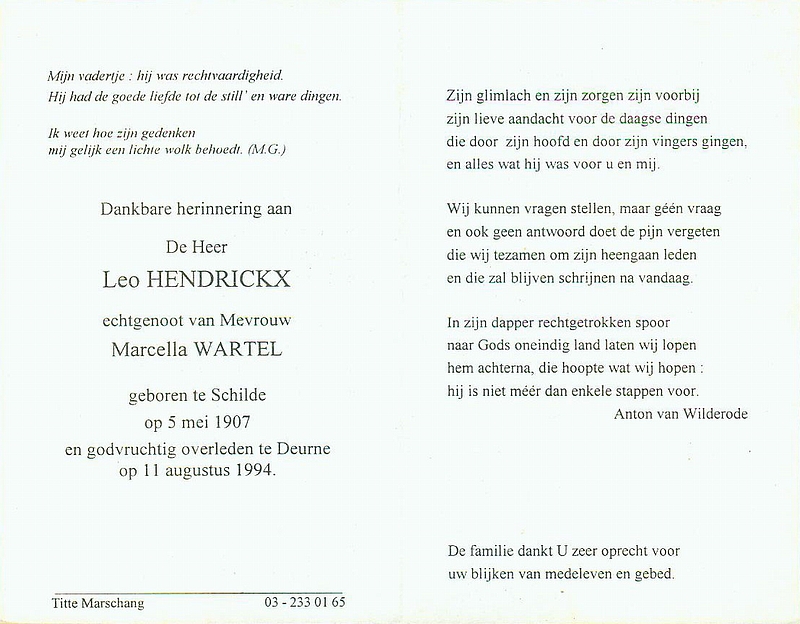 Jacobus Leo Hendrickx