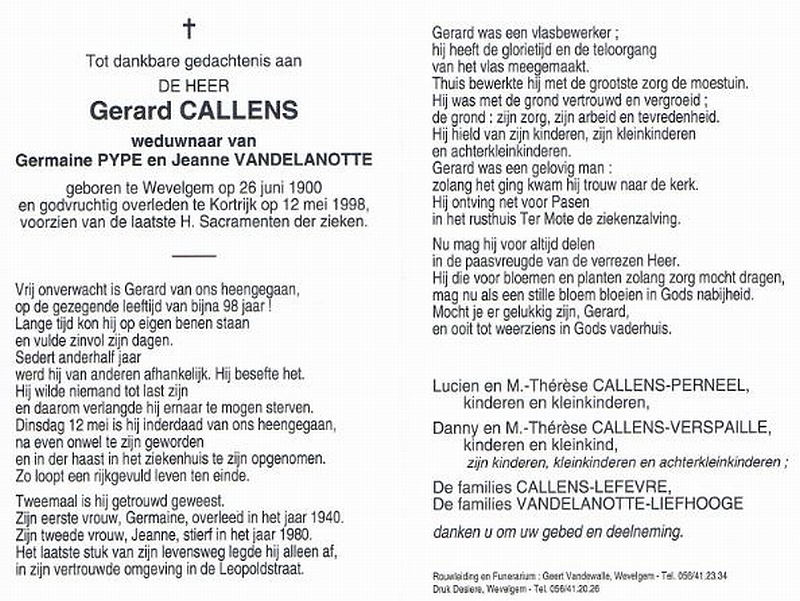 Gerard Henri Callens