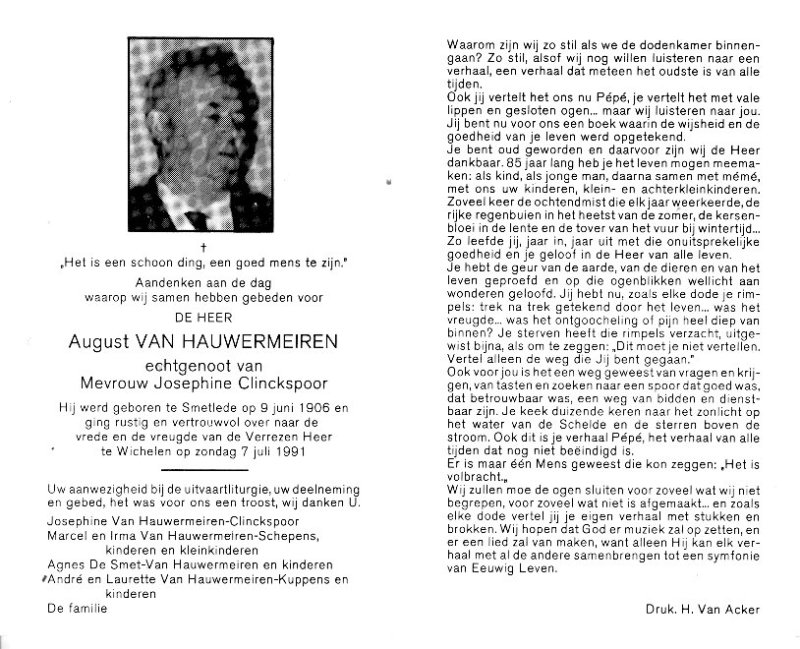 August Van Hauwermeiren