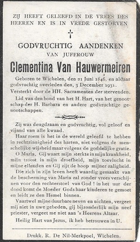 Maria Clementina van Hauwermeiren