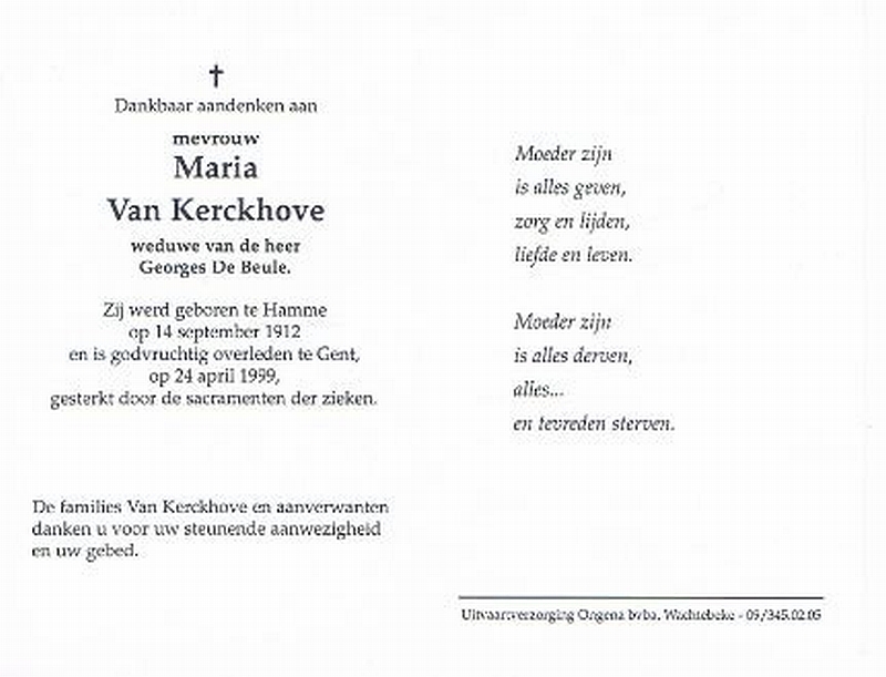 Maria Van Kerckhove