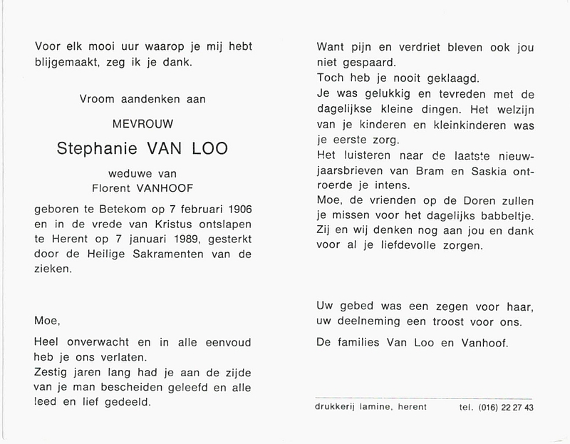 Stephanie Van Loo