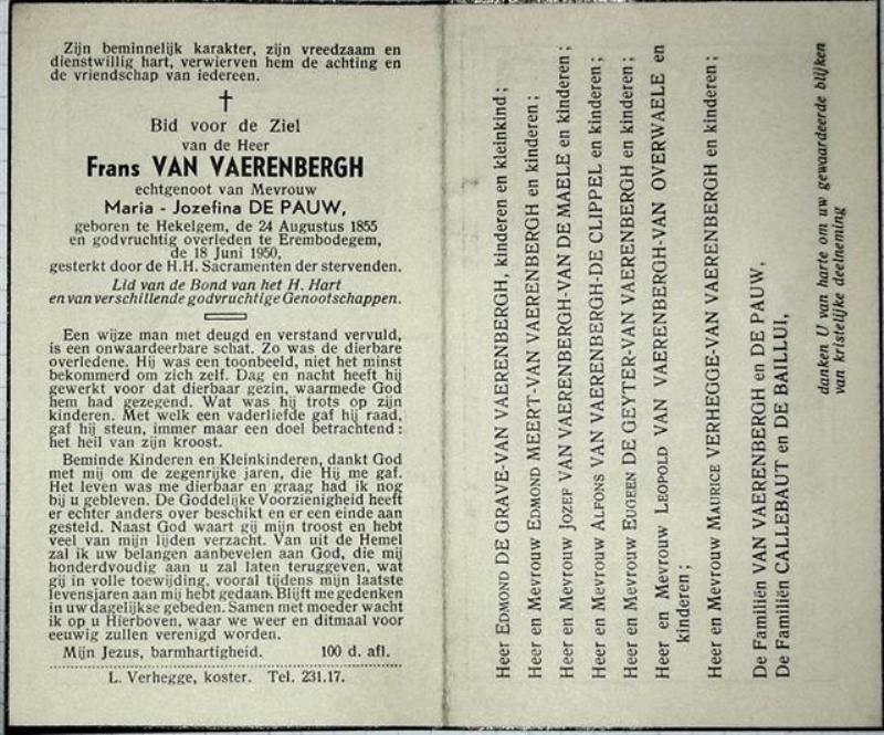 Franciscus Van Vaerenbergh
