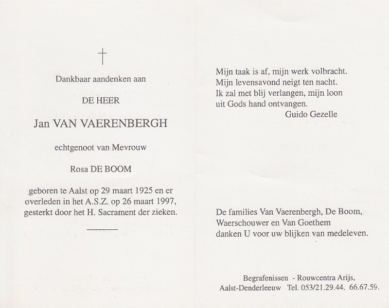 Jan Van Vaerenbergh