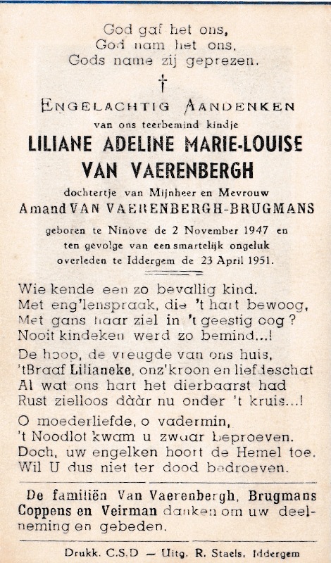 Liliane Adeline Marie Louise Van Vaerenbergh