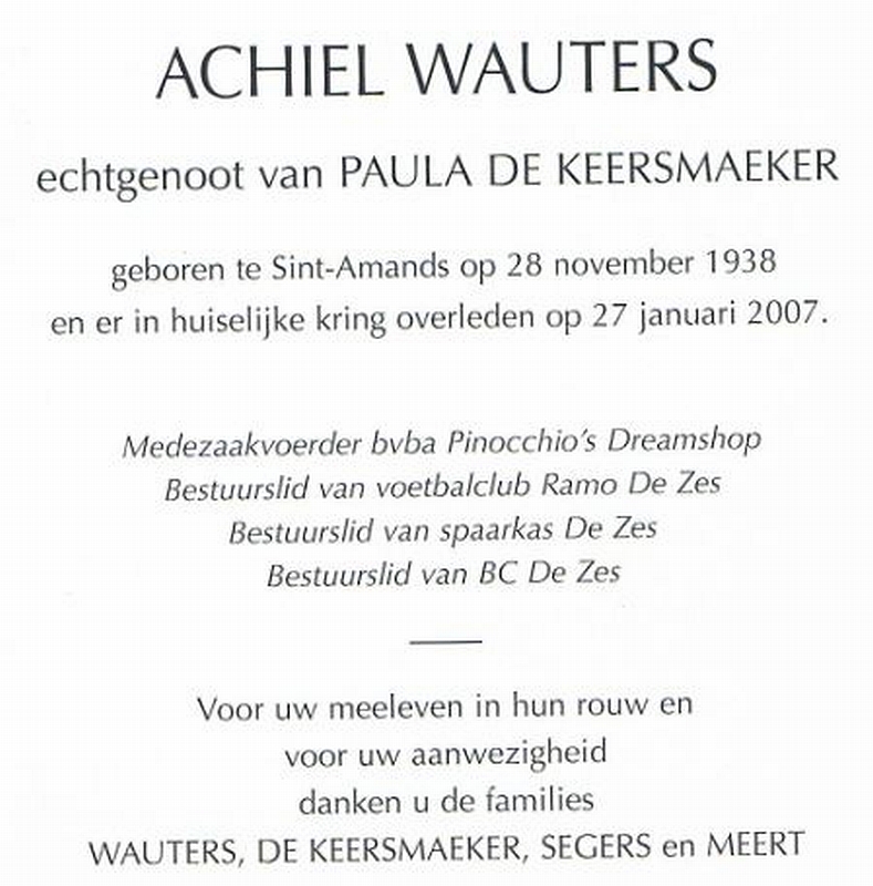 Achiel Louis Mathilde Wauters