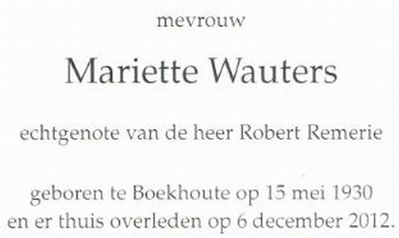 Mariette Wauters