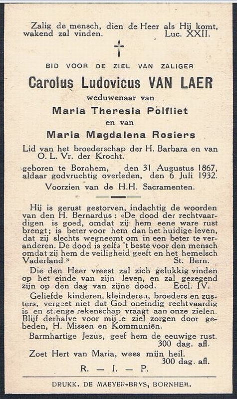 Carolus Ludovicus Van Laer