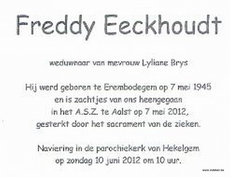 Freddy Eeckhoudt
