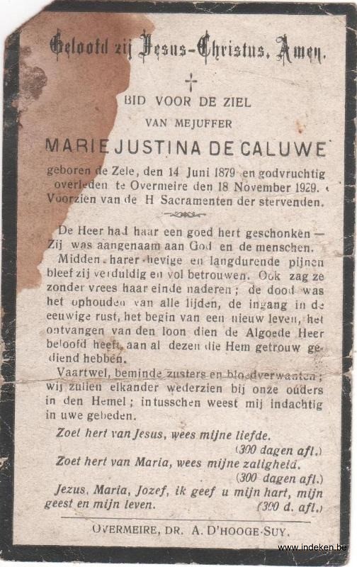 Marie Justina De Caluwe