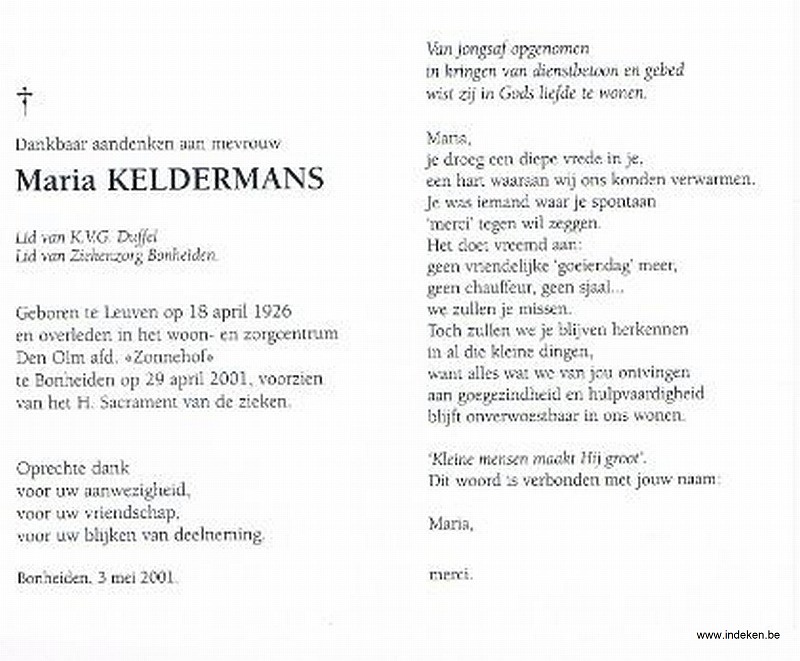 Maria Keldermans