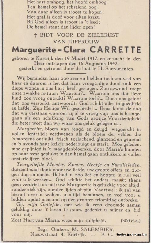 Marguerite Clara Carrette
