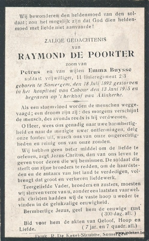 Raymond Joannes De Poorter