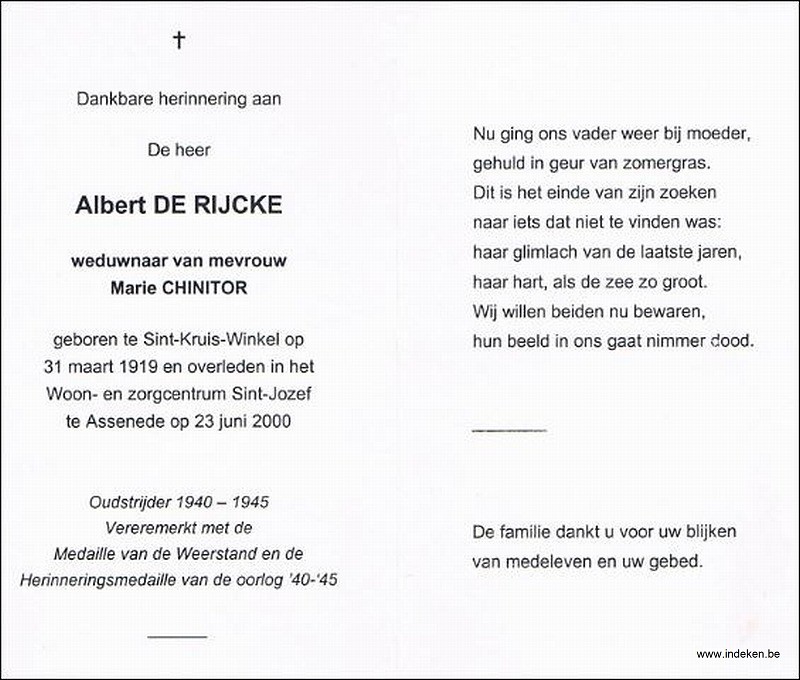 Albert De Rijcke