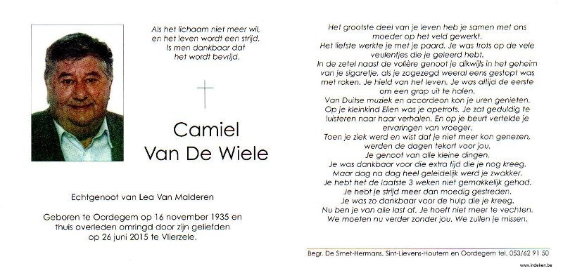 Camiel Van De Wiele