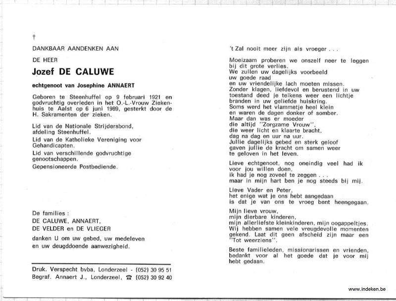 Jozef De Caluwe