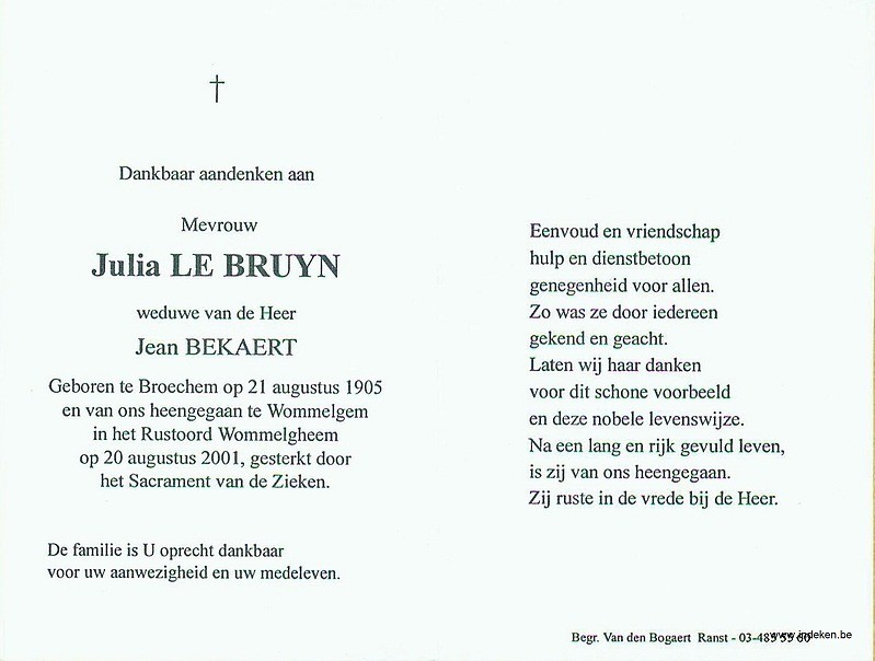 Virginia Julia Le Bruyn