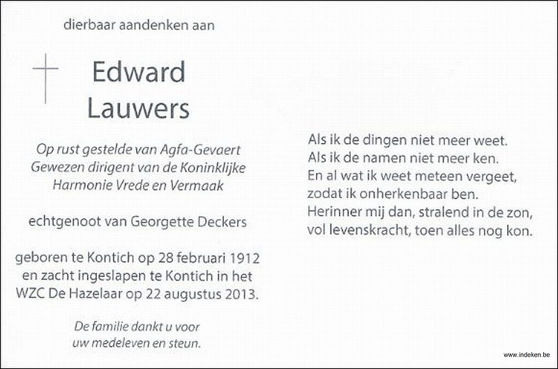 Edward Leonard Lauwers