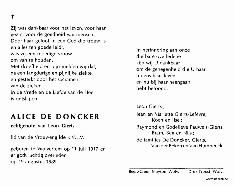 Alice De Doncker