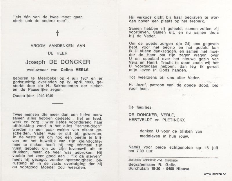Joseph De Doncker