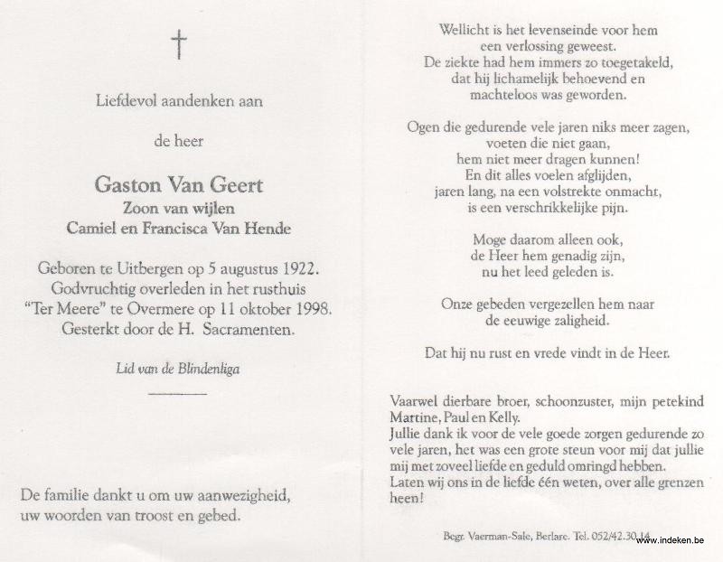 Gaston Van Geert