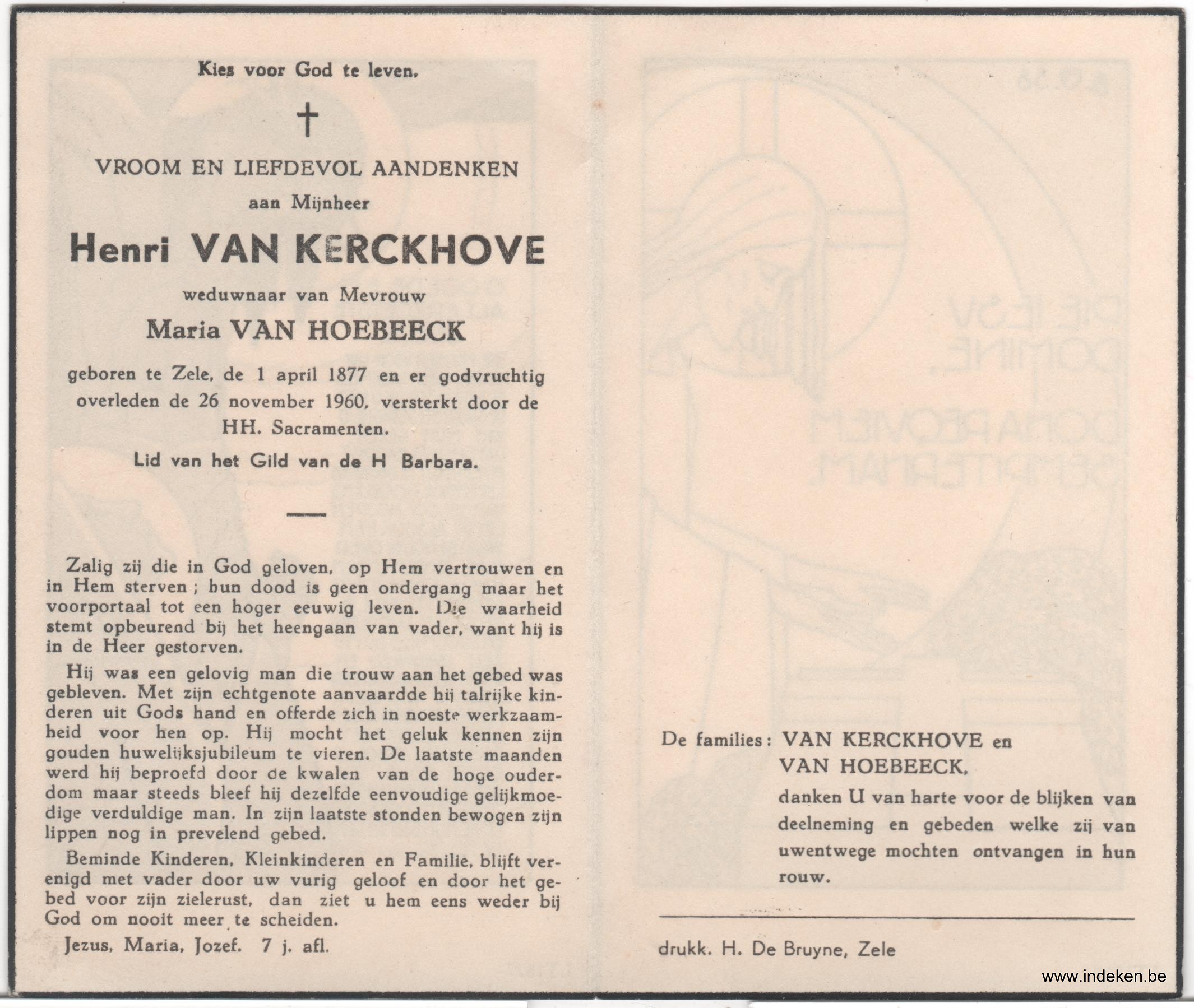 Henricus Van Kerckhove