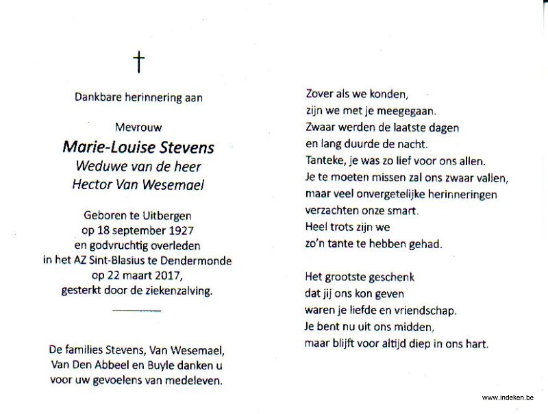 Marie Louise Stevens