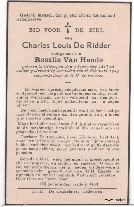Charles Louis De Ridder