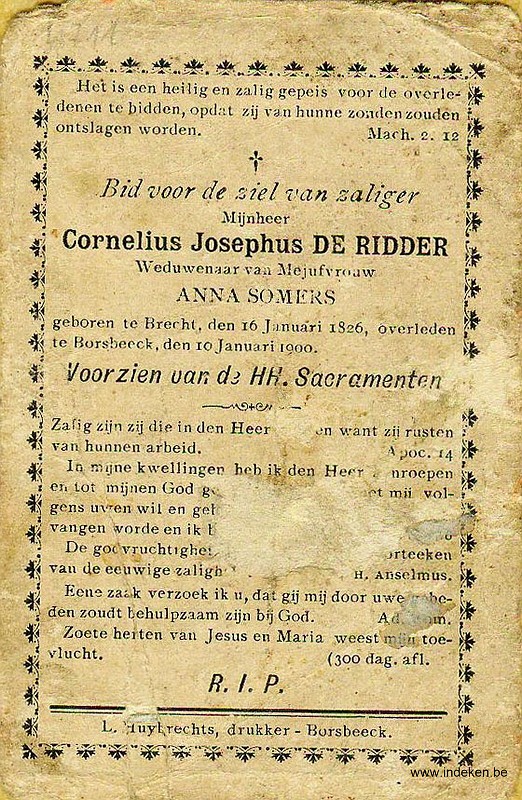 Cornelius Josephus De Ridder