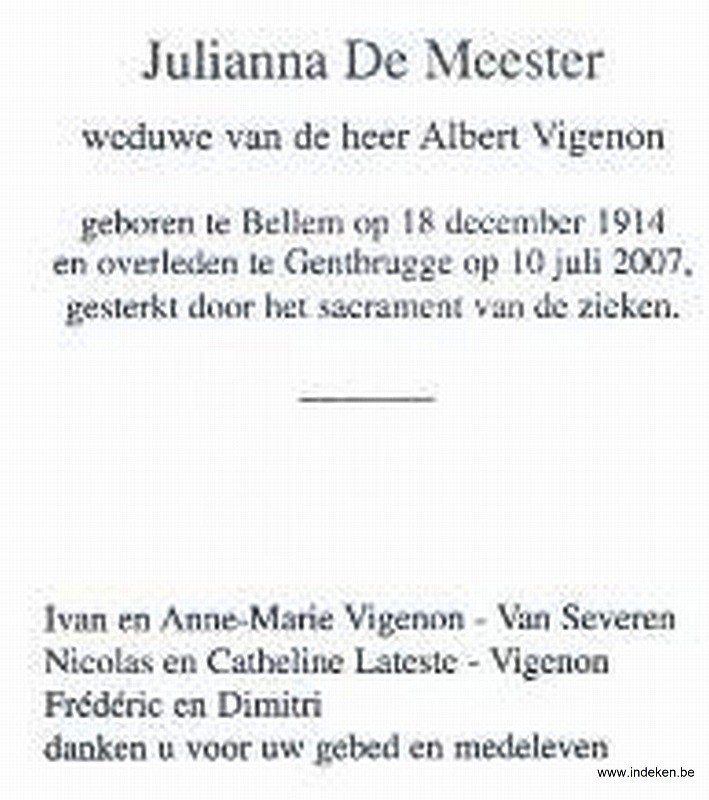 Julianna De Meester