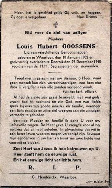 Ludovicus Hubertus Goossens