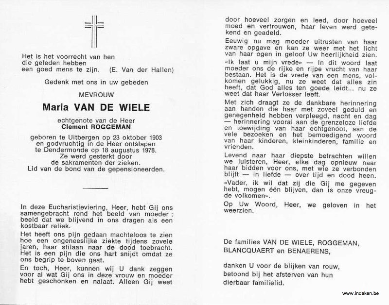 Maria Van De Wiele