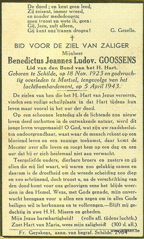Benedictus Joannes Ludovicus Goossens