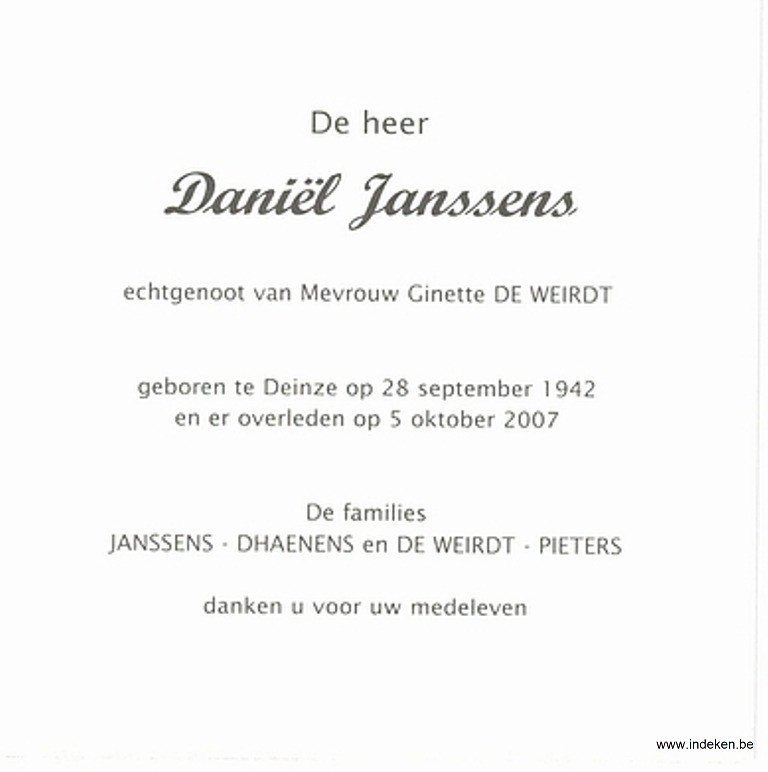 Daniel Janssens