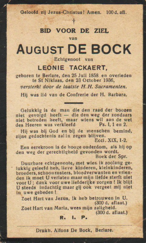 August De Bock